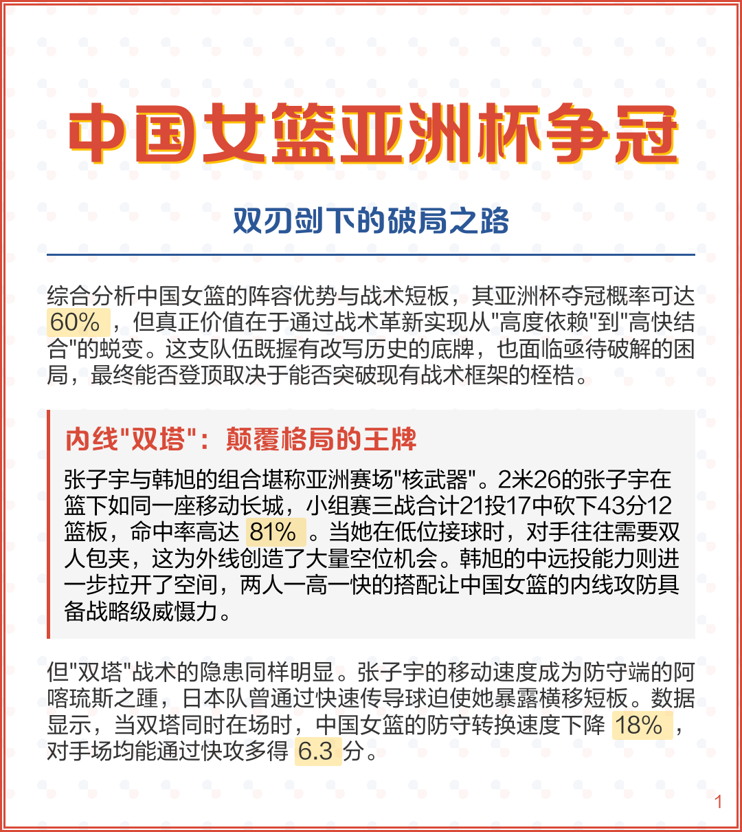 亚洲杯战术革新取得奇效，引发战术热潮